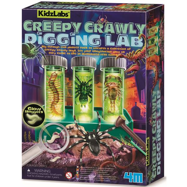 8503490 4M 00-03490 Aktivitetspakke, Creepy Crawley Digging KidzLabs, 4M