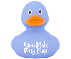 L2321  2321 Badeand, &quot;You make my day&quot; Duck, bl&#229; Lilalu