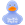 L2321  2321 Badeand, "You make my day" Duck, blå Lilalu