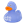 L2321  2321 Badeand, "You make my day" Duck, blå Lilalu