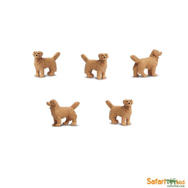 SAF349122  S349122 Good Luck Minis, Golden Retriever,2,5 cm Små figurer, myk plast SAFARI