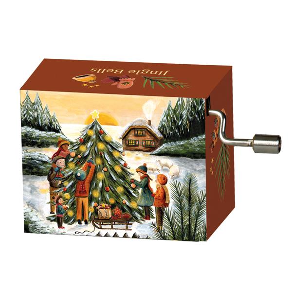 58335  58335 Spilledåser, art&music, display Trad.jul 3 melodier, 36 stk ass., Fridolin