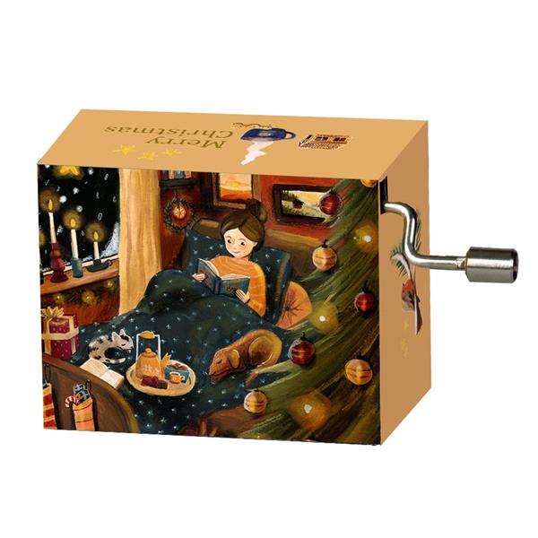 58335  58335 Spilledåser, art&music, display Trad.jul 3 melodier, 36 stk ass., Fridolin