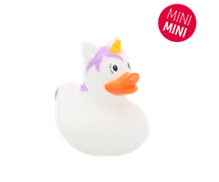 L1750  1750 Badeand Mini, Enhj&#248;rning, hvit, 5,5 cm Lilalu