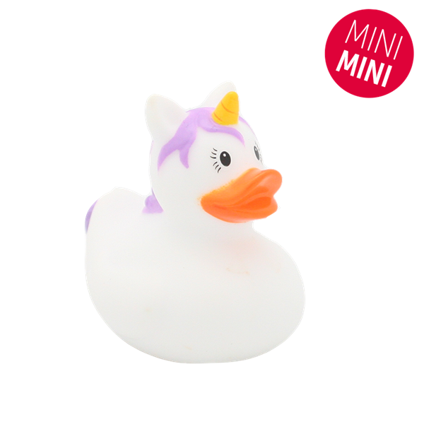 L1750  1750 Badeand Mini, Enhjørning, hvit, 5,5 cm Lilalu