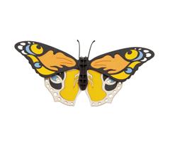 11719  11719 3-D Paper Model sommerfugl fargerik Butterfly, Fridolin