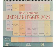 931424 Hippo 9314 Kalender, Ukeplanlegger 2025 Milj&#248;merket, Hippo, Resirkulert papir!