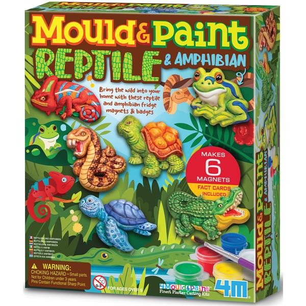 8504798 4M 00-04798 Aktivitetspakke, 3D Reptile & Amphibian 4M Mould & paint
