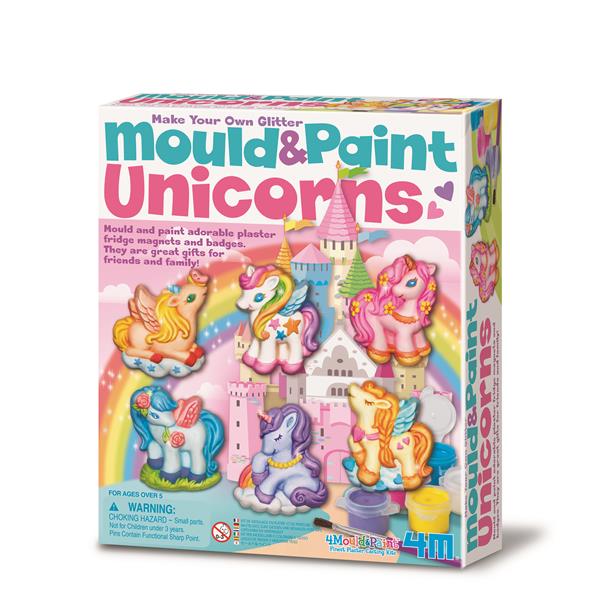 8504708 4M 00-04708 Aktivitetspakke, Glitter Unicorns 4M Mould & paint