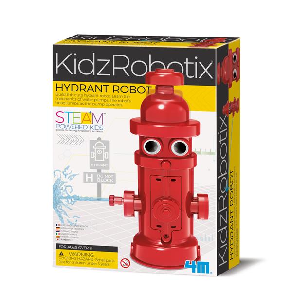 8503451 4M 00-03451 Aktivitetspakke, Hydrant Robot KidzRobotix, 4M