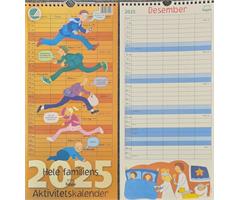 931524 Hippo 9315 Kalender, Aktivitetskalender 2025 Milj&#248;merket, Hippo, Resirkulert papir!