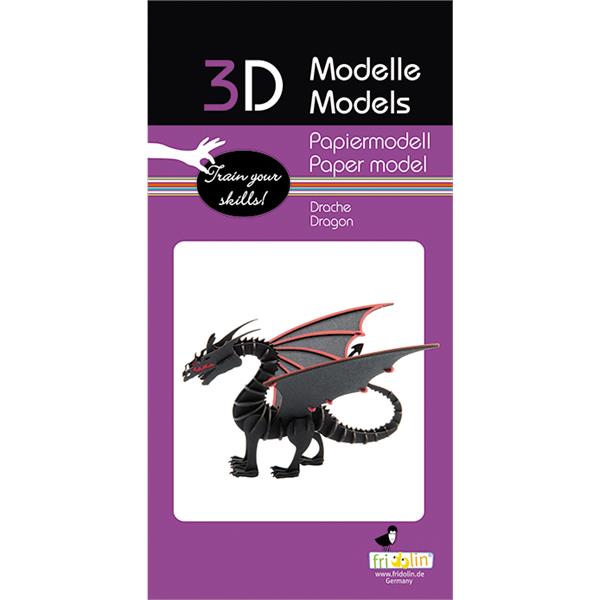 11697   3-D Paper Model Drage Dragon, Fridolin