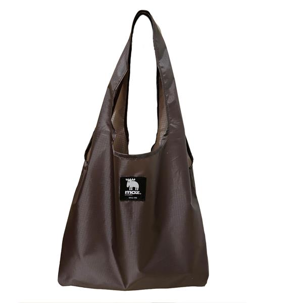FF256180  256180 Handlenett brun, rPet, 2 ass.farger Polyester, Sammenleggbar, Moz