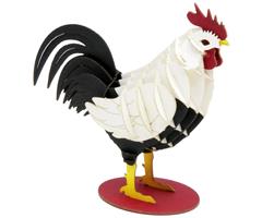 11731   3-D Paper Model hane Rooster, Fridolin