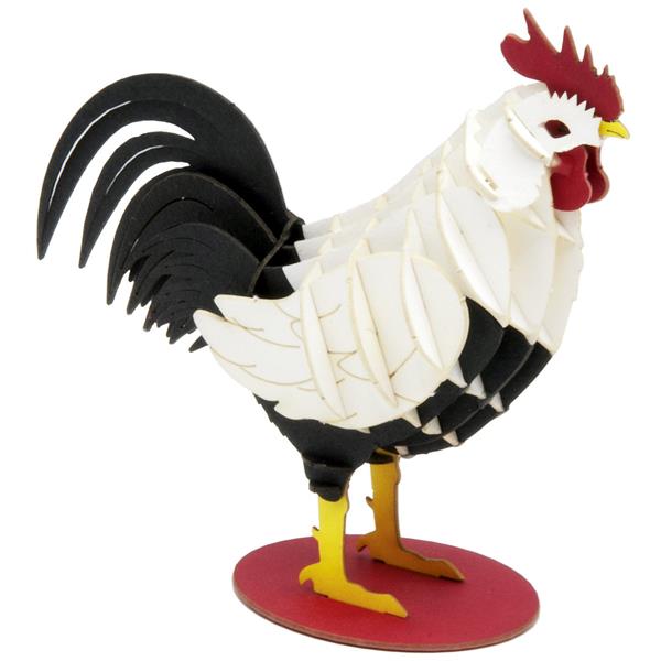 11731   3-D Paper Model hane Rooster, Fridolin