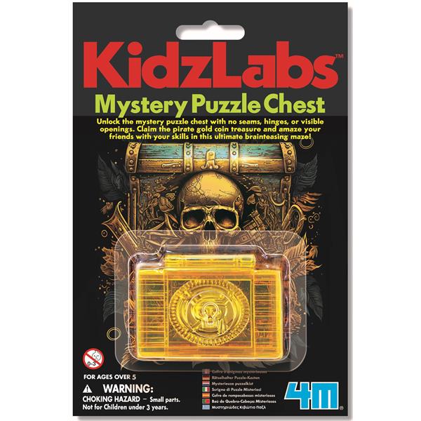 8503466 4M 00-03466 Aktivitetspakke, Mystery Puzzle Chest Kidz Labs 4M