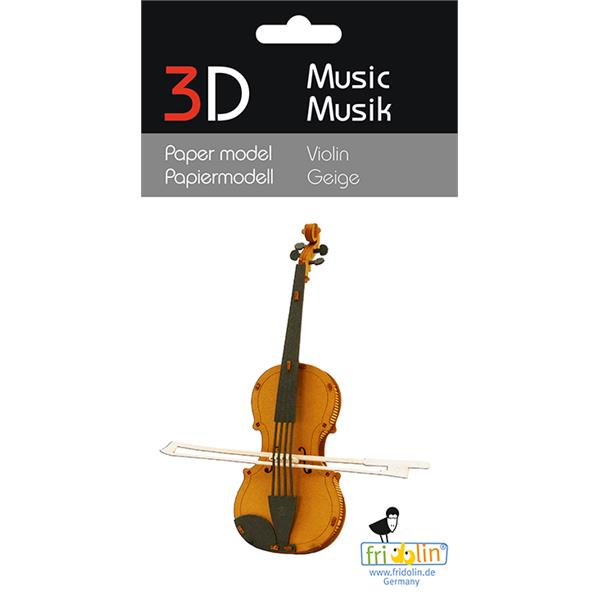 11573   3-D Paper Model Fiolin Violin, Fridolin