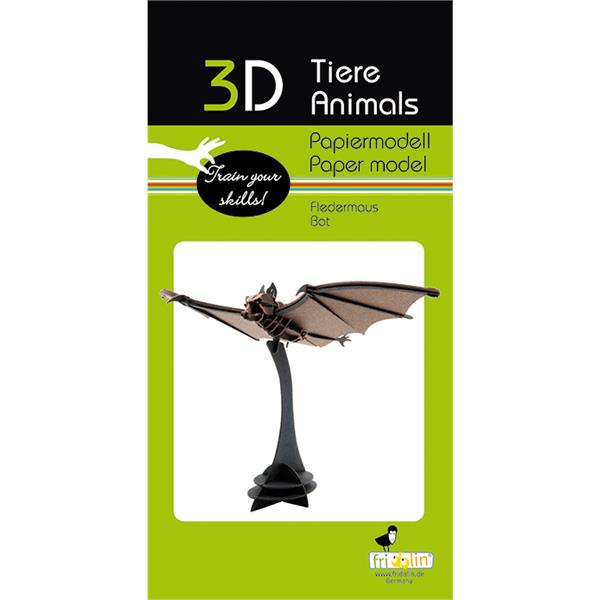 11673  11673 3-D Paper Model flaggermus Spider, Fridolin
