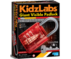 8503445 4M 00-03445 Aktivitetspakke, Giant Visible Padlock Kidz Labs, 4M