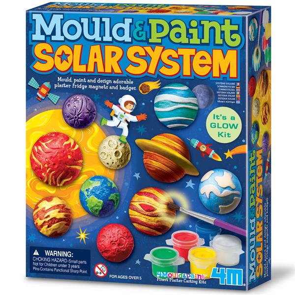 8504793 4M 00-04793 Aktivitetspakke, Solar System,GlowInDark 4M Mould & paint