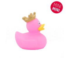 L1741  1741 Badeand Mini, rosa med krone, 5,5 cm Lilalu