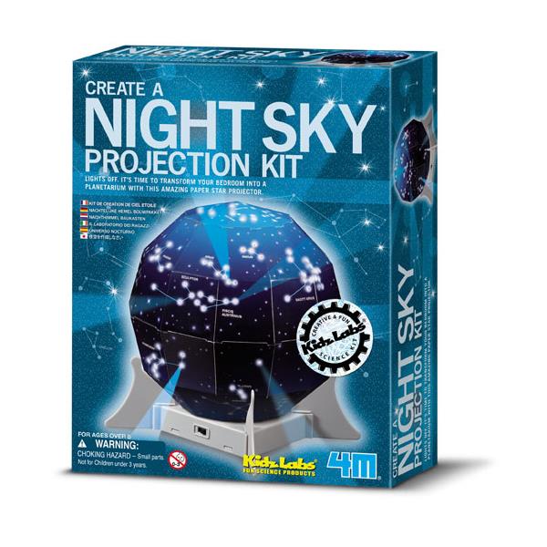 8513233 4M 00-13233 Aktivitetspakke, Night Sky Projection Ki Kidz Labs 4M