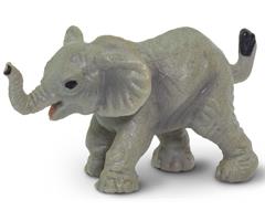 SAF340222  S340222 Good Luck Minis, Elefant, 2,5 cm Sm&#229; figurer, myk plast SAFARI