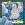 WK00044  00044 Postkort, 3D, kvadratiske, Måke Gull on ice, Worth Keeping