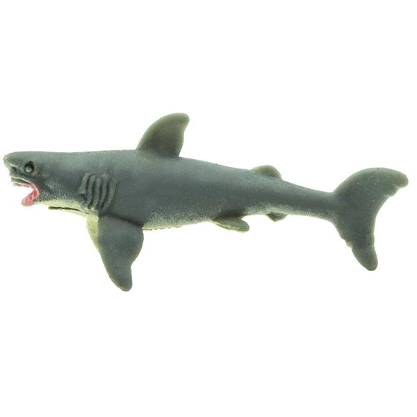 SAF344322  S344322 Good Luck Minis, Hvithai. 2,5 cm Små figurer, myk plast SAFARI