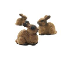 SAF345422  S345422 Good Luck Minis, Kanin, 2,5 cm Sm&#229; figurer, myk plast SAFARI