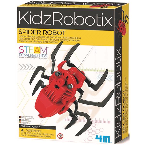 8503392 4M 00-03392 Aktivitetspakke, Spider Robot KidzRobotix, 4M