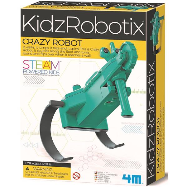 8503393 4M 00-03393 Aktivitetspakke, Crazy Robot KidzRobotix, 4M