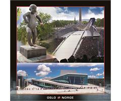 WK00788  00788 Postkort, 3D, kvadratiske, Oslo Oslo, Worth Keeping