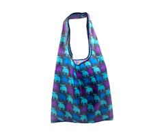 FF866057  866057 Handlenett Classic lilla/turkis/bl&#229; rPet Polyester, Sammenleggbar, Moz