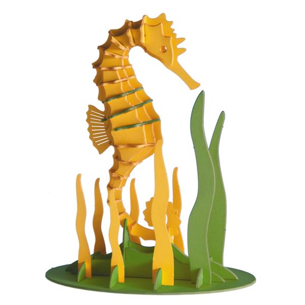 11627  11627 3-D Paper Model sjøhest Seahorse, Fridolin