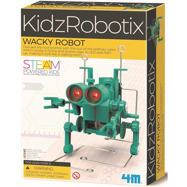 8503435 4M 00-03435 Aktivitetspakke, Spr&#248; Robot KidzRobotix, 4M