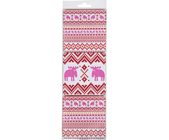FF866451  866451 Glassunderlag Luse 6-p r&#246;d/ora/rosa Moz