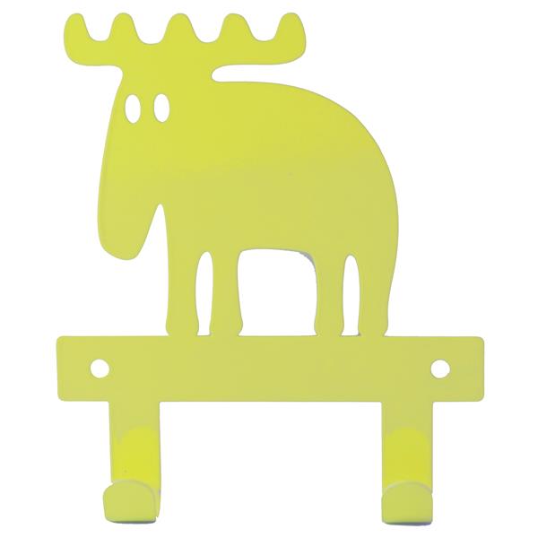 FF867660 MOZ 867660 Veggkrok Älg 2-krok limegrønn Moz