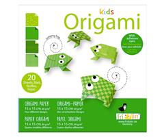 11374   Origami-kids, frosk , 15x15cm, 4 ass. d Fridolin