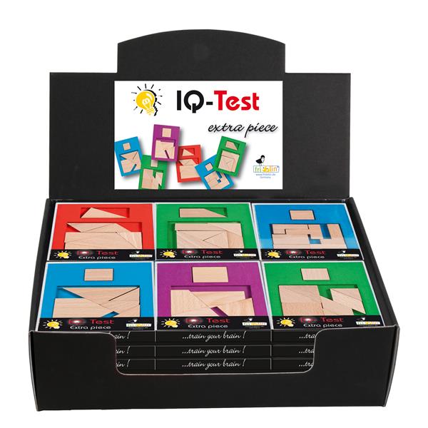 17100   IQ-Test, EXTRA PIECE, display 24 stk assortert, Fridolin
